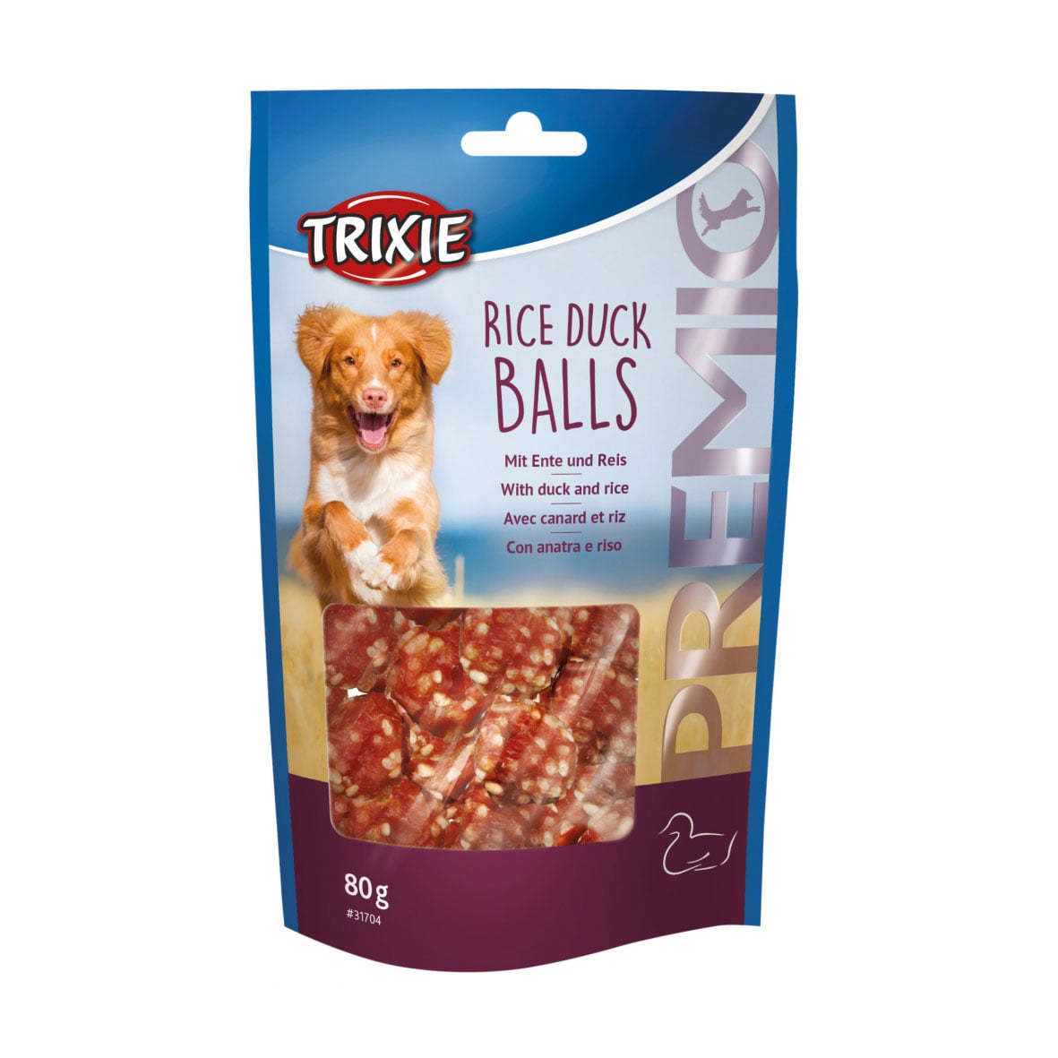 Уцінка! Ласощі для собак Trixie Premio Rice Duck Balls кульки з качкою та рисом, 80 г