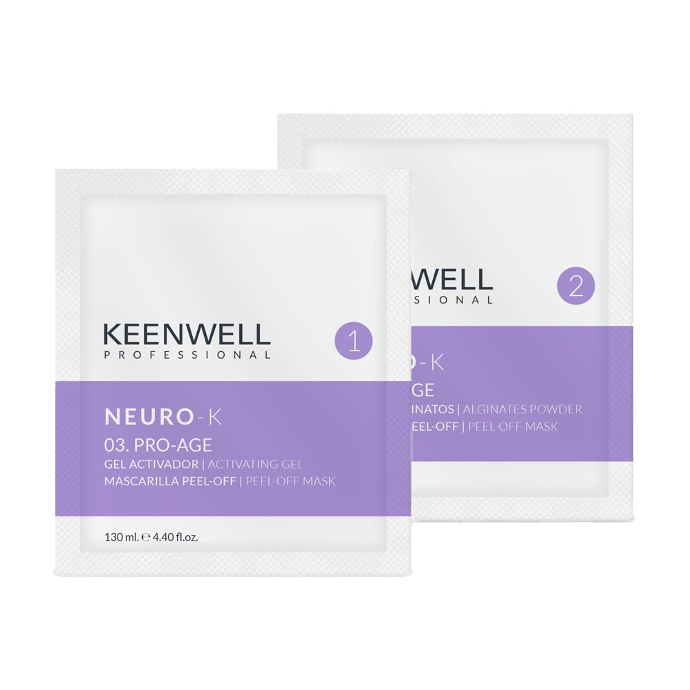 Уцінка! Ліфтингова альгінатна маска для обличчя Keenwell Neuro-K Pro-Age 03 з антивіковими пептидами, 130 мл + 15 г