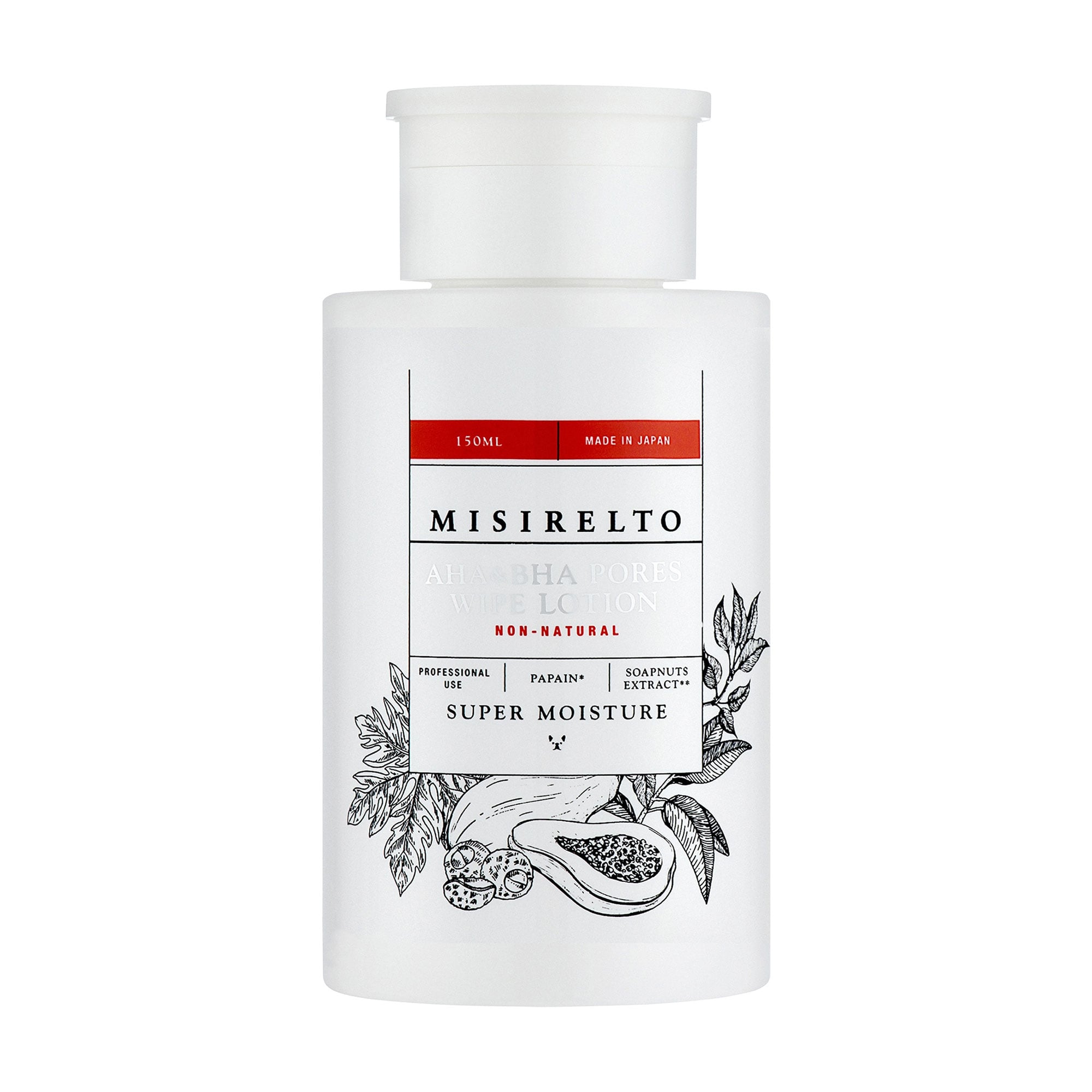 Уцінка! Лосьйон-пілінг для обличчя Misirelto AHA &amp; BHA Pores Wipe Lotion для пористої шкіри, 150 мл