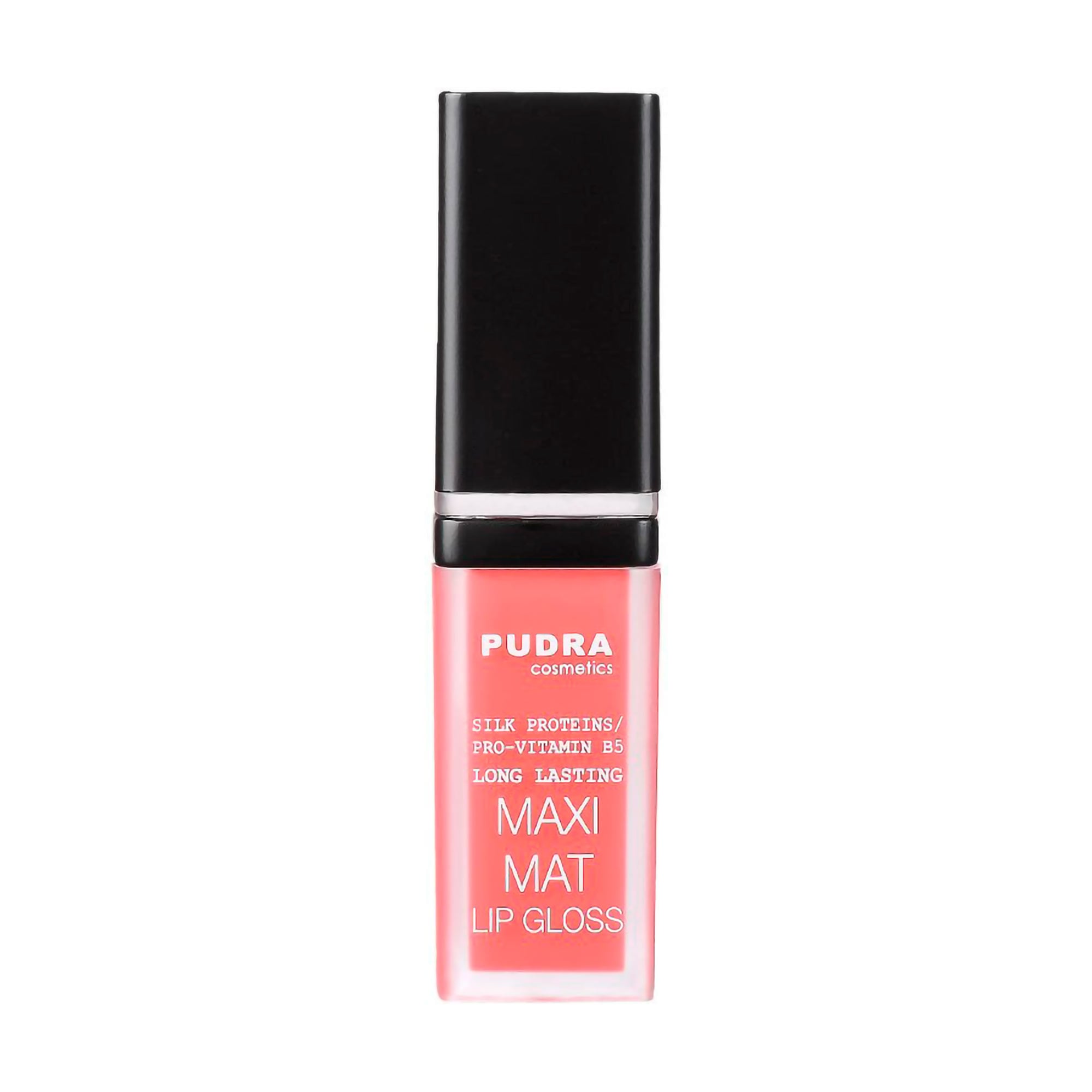 Уцінка! Матовий блиск для губ Pudra Cosmetics Maxi Matt Long Lasting Lip Gloss з протеїнами шовку та провітаміном B5, 03, 7 мл