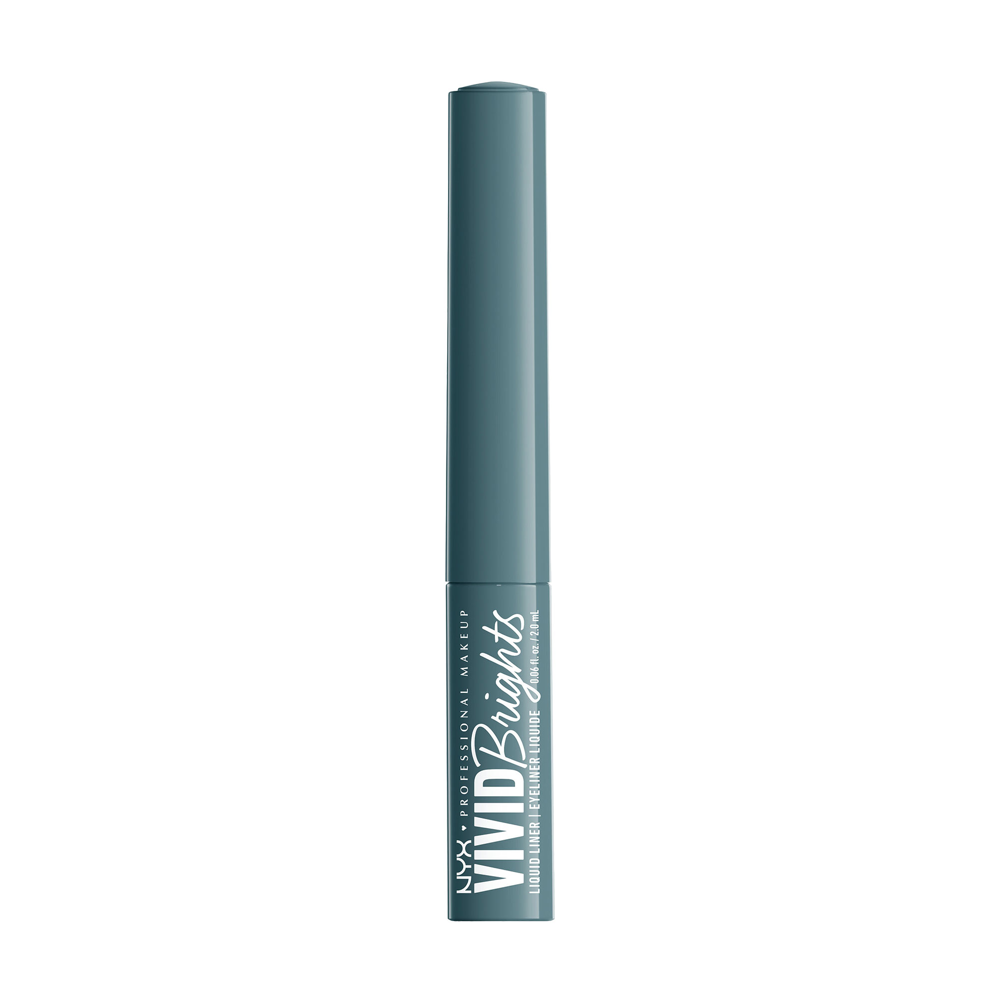 Уцінка! Матовий рідкий лайнер для контурів повік NYX Professional Makeup Vivid Brights Liquid Liner 01 Cyan Simp, 2 мл