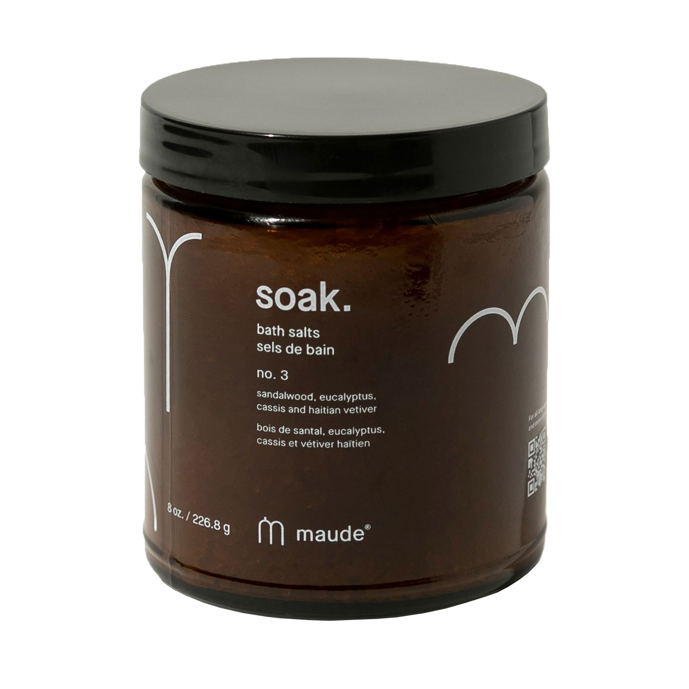 Уцінка! Мінеральна сіль для ванни Maude Soak. Bath Salts No.3 Sandalwood &amp; Eucalyptus, 227 г