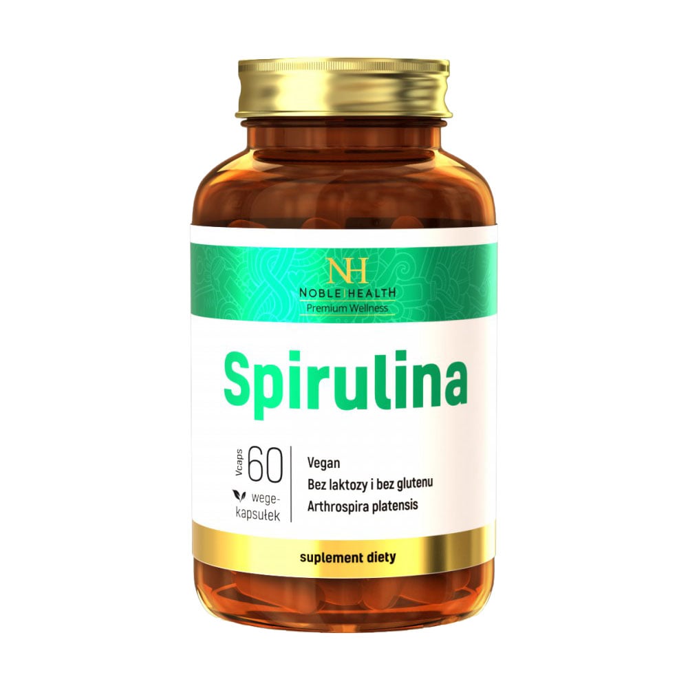 Уцінка! Морські водорості Noble Health Spirulina, 60 капсул