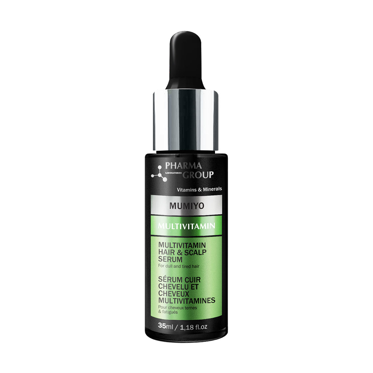 Уцінка! Мультивітамінна сироватка Pharma Group Moomiyo Multivitamin Extra-Delicate Hair &amp; Scalp Serum для тьмяного та втомленого волосся, 35 мл