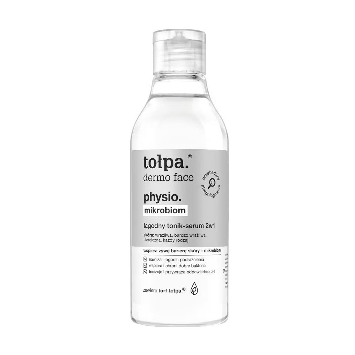 Уцінка! М'яка сироватка-тонер для обличчя 2 в 1 Tolpa Dermo Face Physio. Mikrobiom, 200 мл