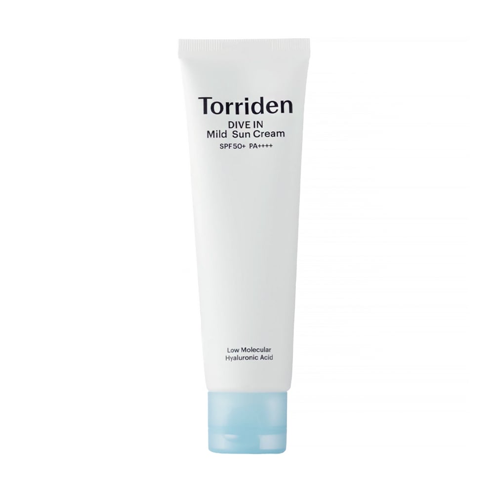 Уцінка! М'який сонцезахисний крем для обличчя Torriden Dive In Low Molecular Hyaluronic Acid Mild Sun Cream SPF 50+ PA++++, 60 мл