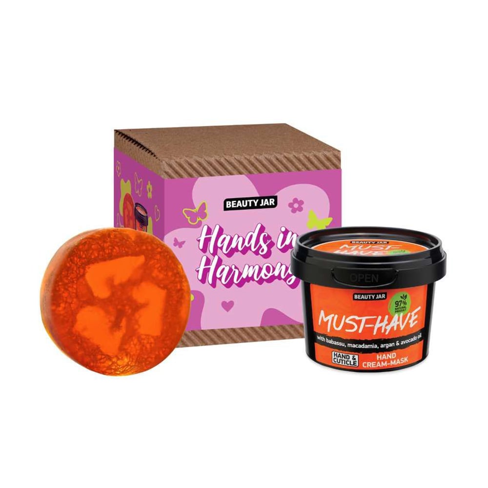 Уцінка! Набір для догляду за руками Beauty Jar Hands In Harmony (мило, 60 г + крем-маска, 100 мл)