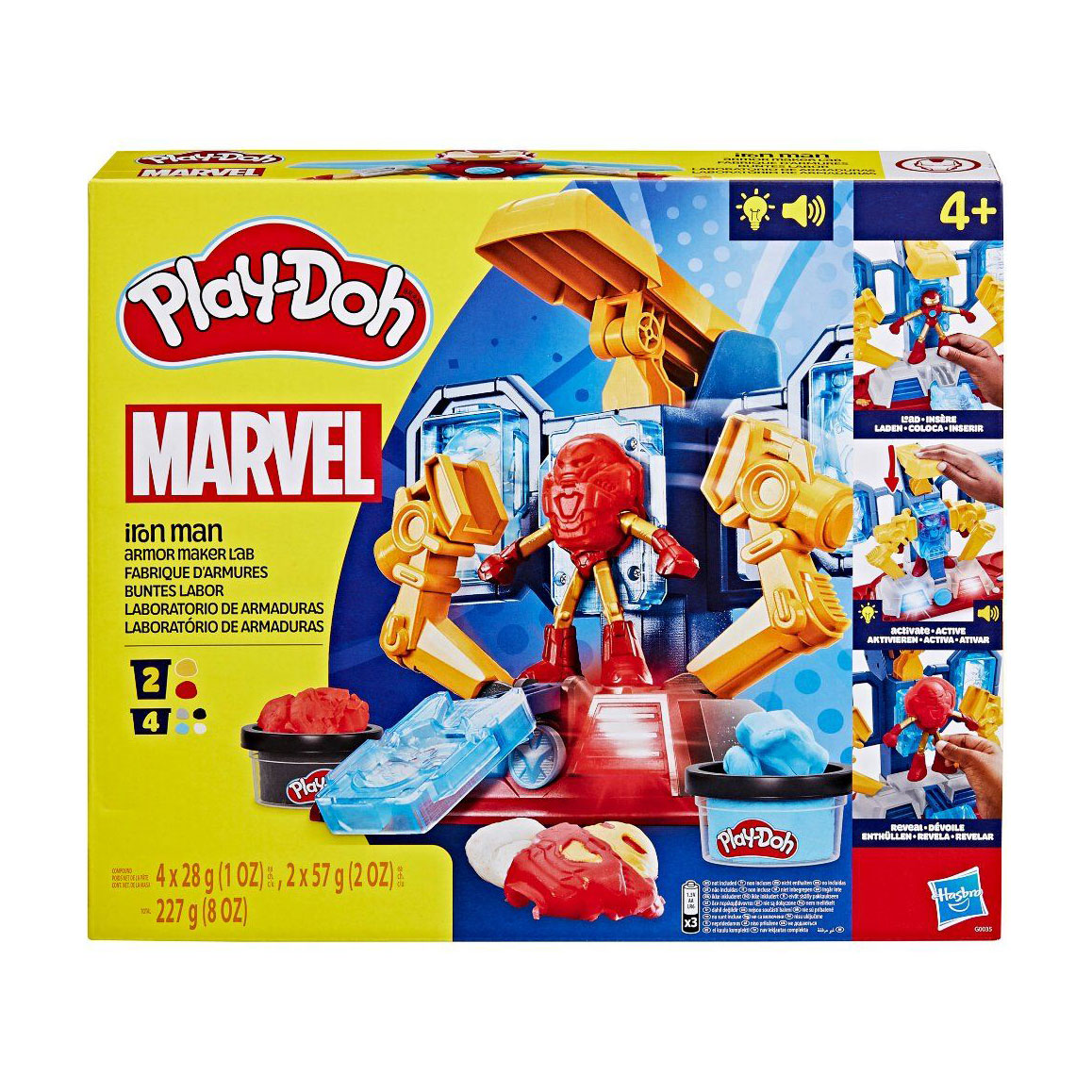 Уцінка! Набір для ліплення Play-Doh Marvel Iron Man Залізна людина, від 4 років, 11 деталей (G0035)
