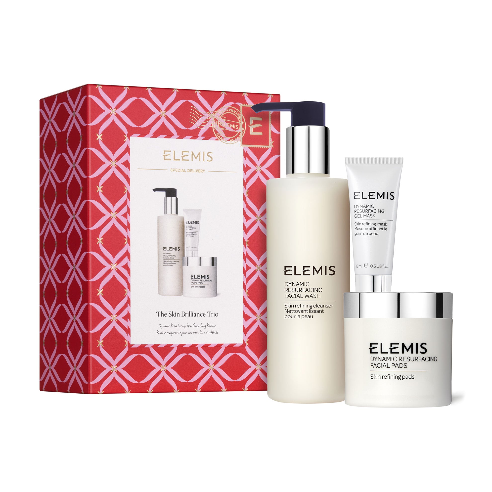Уцінка! Набір для обличчя Elemis The Skin Brilliance Trio (крем для вмивання, 200 мл + маска, 15 мл + пади, 60 шт)