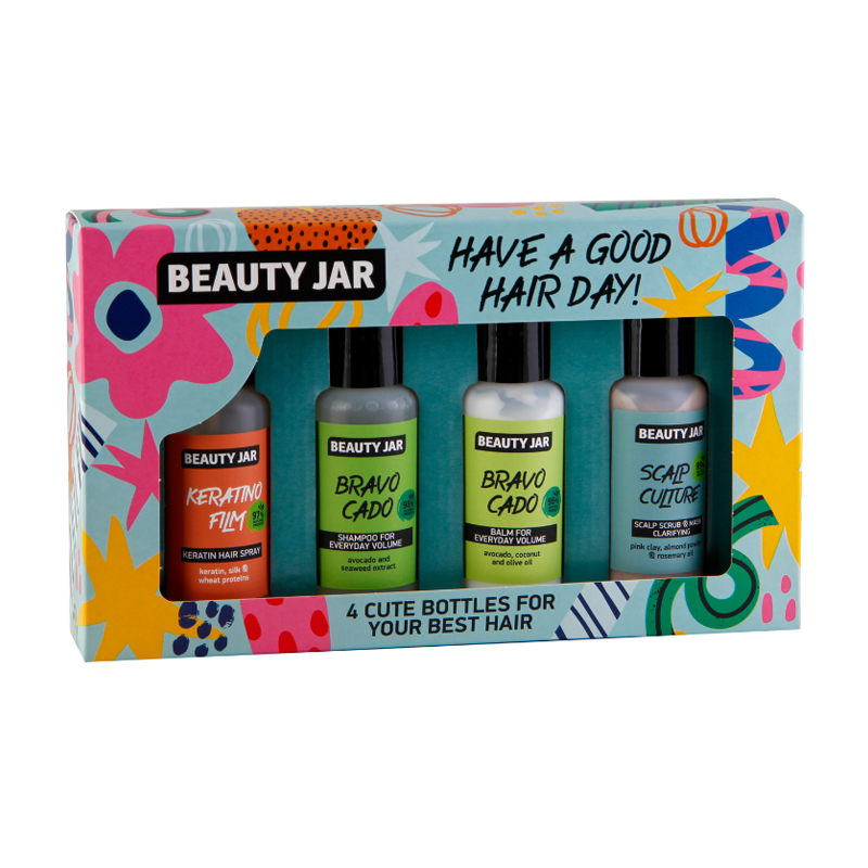 Уцінка! Набір для волосся Beauty Jar Have A Good Hair Day (шампунь, 80 мл + бальзам, 80 мл + спрей, 80 мл + маска, 80 мл)