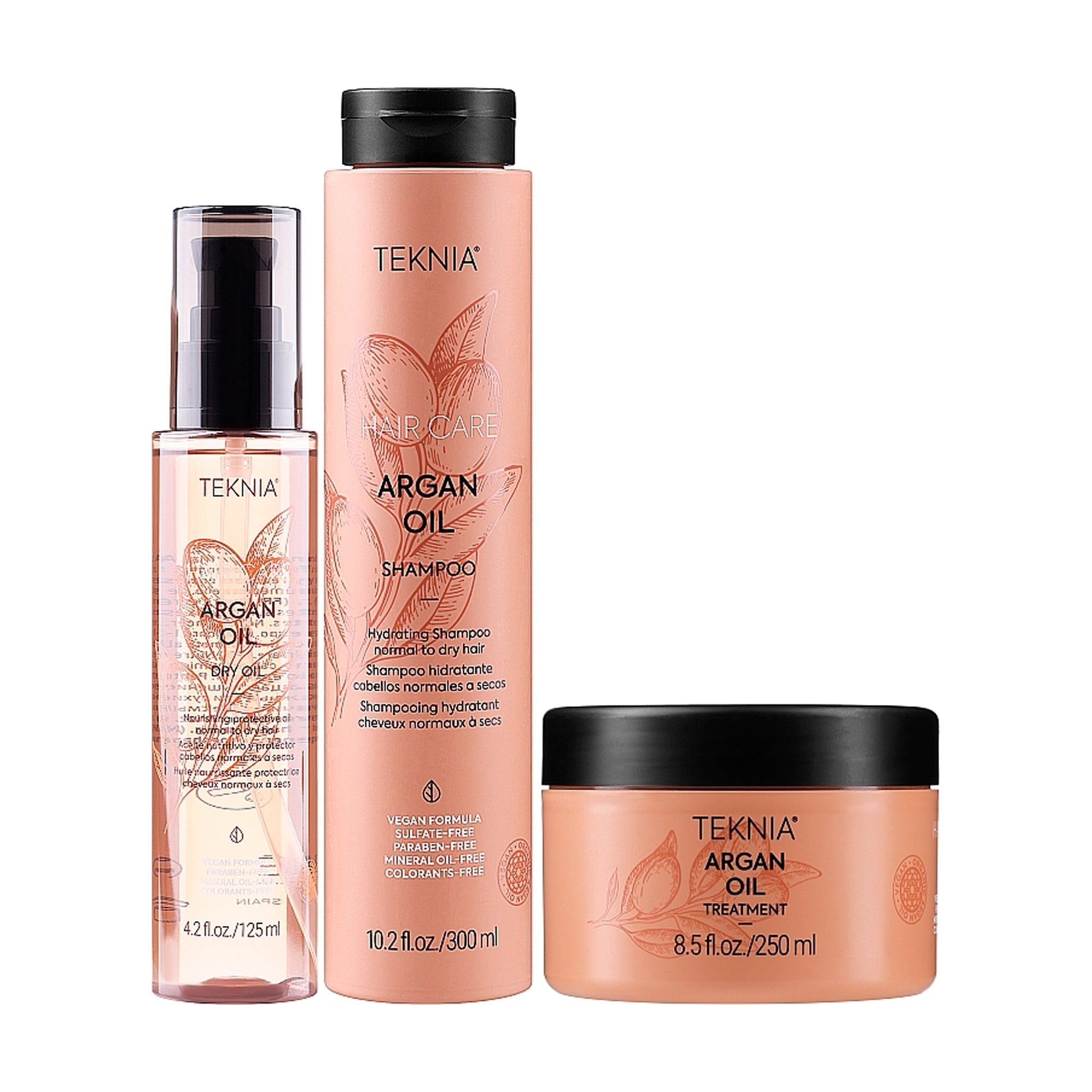 Уцінка! Набір для волосся Lakme Teknia Argan Oil (шампунь 300 мл + олія, 125 мл + маска, 250 мл)