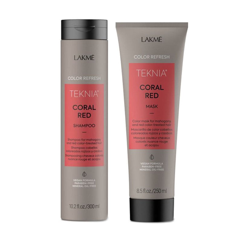 Уцінка! Набір для волосся Lakme Teknia Color Refresh Coral Red (шампунь, 300 мл + маска, 250 мл)