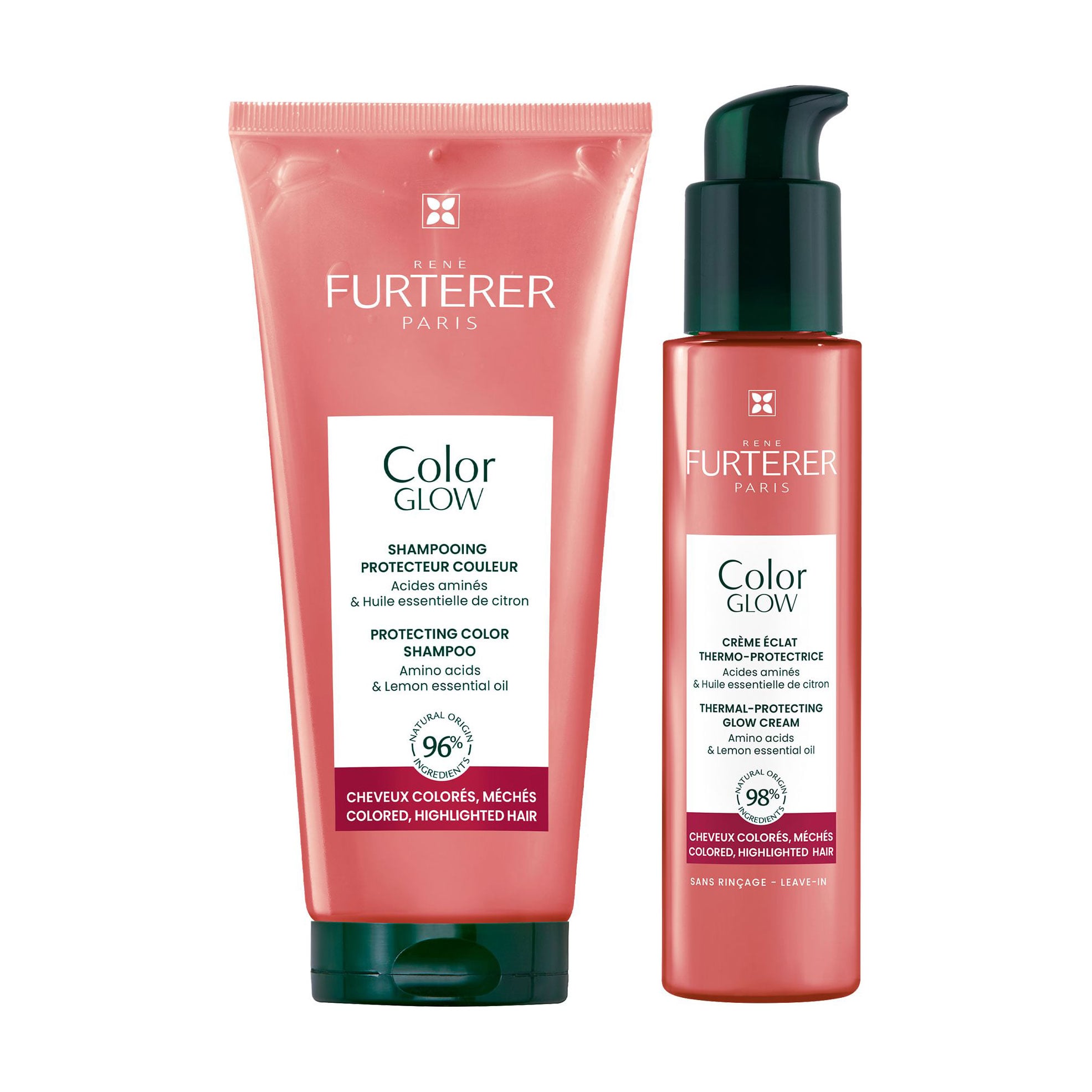 Уцінка! Набір для волосся Rene Furterer Color Glow (крем-термозахист, 100 мл + шампунь, 200 мл)
