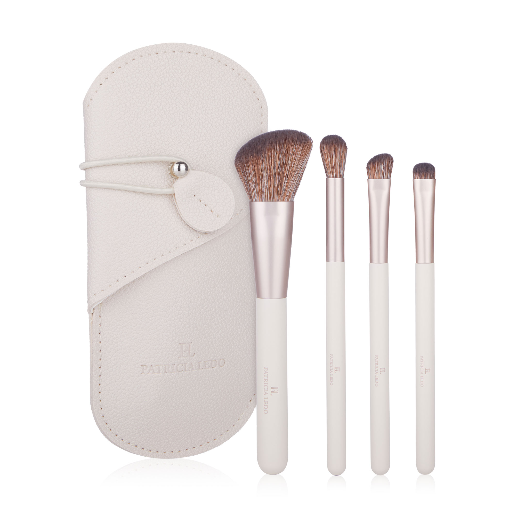 Уцінка! Набір пензликів для макіяжу Patricia Ledo Makeup Tools (пензлик, 4 шт + чохол)