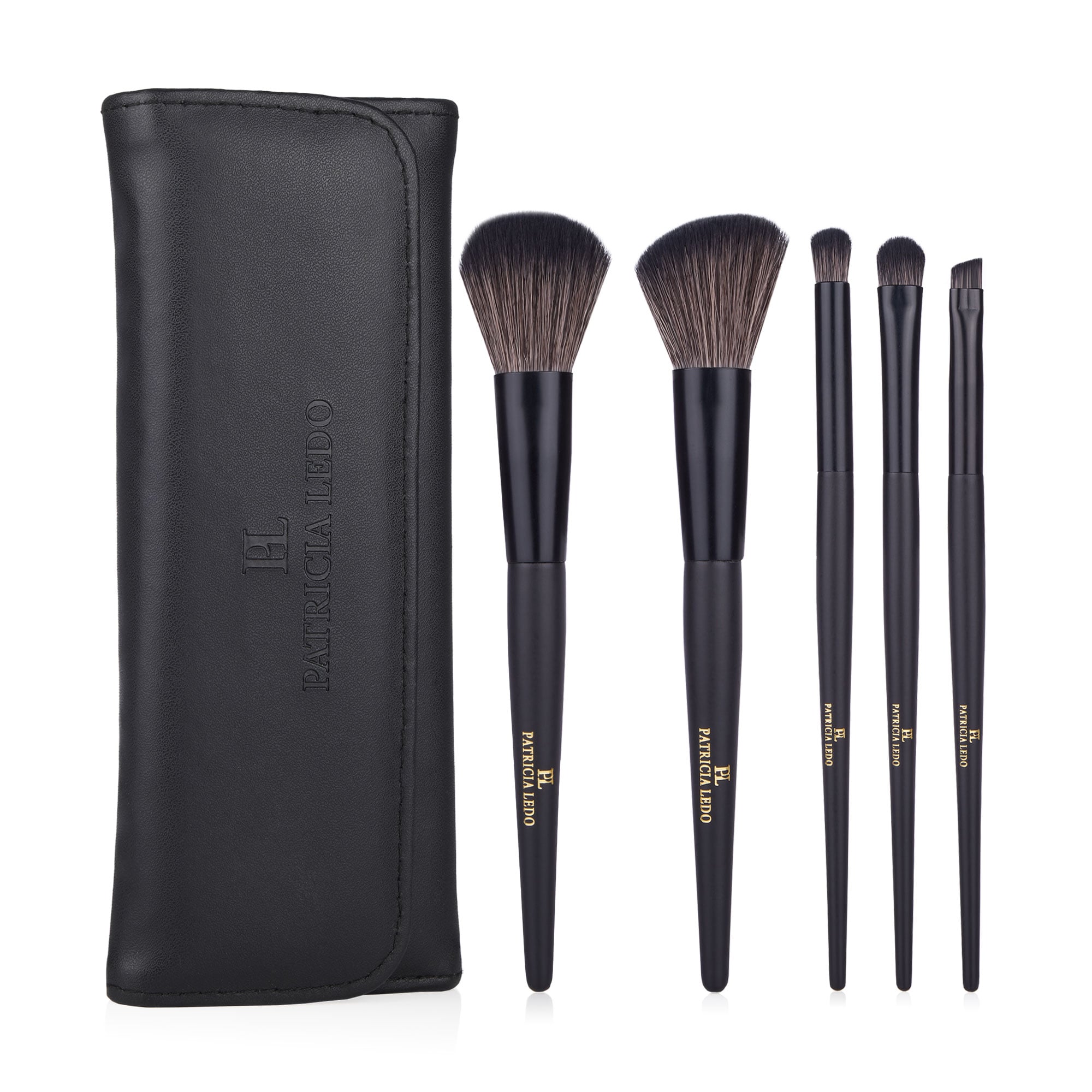 Уцінка! Набір пензликів для макіяжу Patricia Ledo Professional Beauty Set (пензлик, 5 шт + чохол)