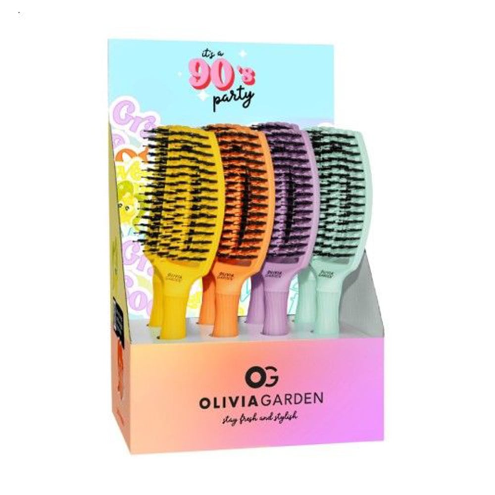 Уцінка! Набір щіток для волосся Olivia Garden Finger Brush 90's Party, 8 шт