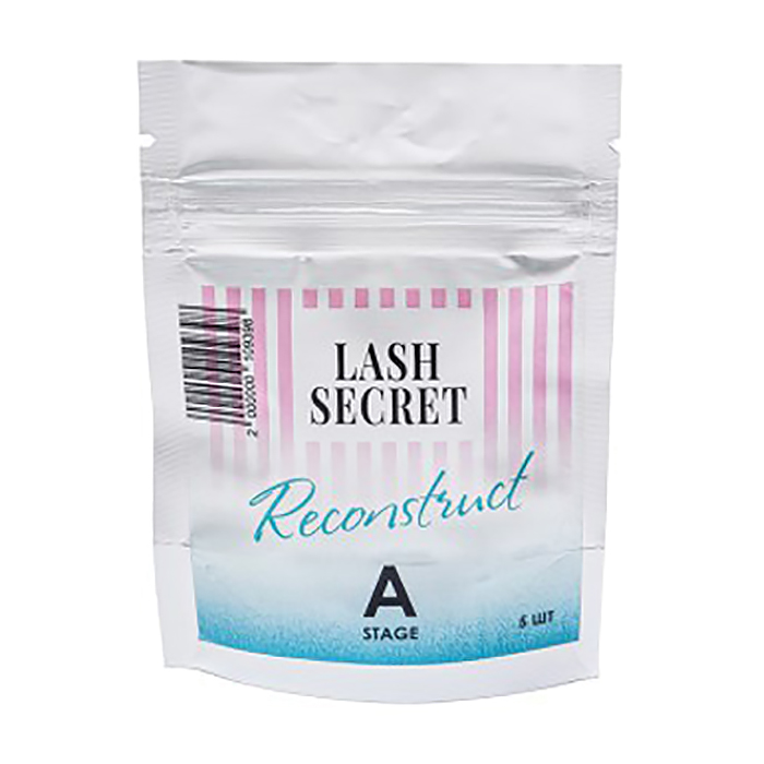 Уцінка! Набір засобів для ламінування вій Lash Secret Reconstruct A Stage, склад A, 5*0,8 г