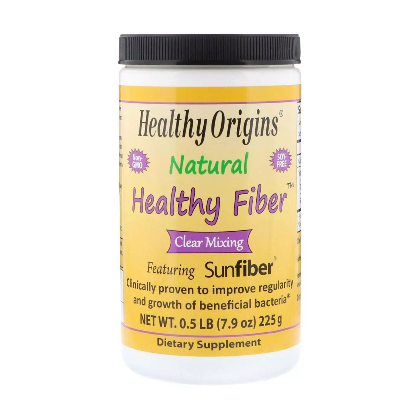 Уцінка! Натуральна клітковина Healthy Origins Natural Healthy Fiber в порошку, 225 г