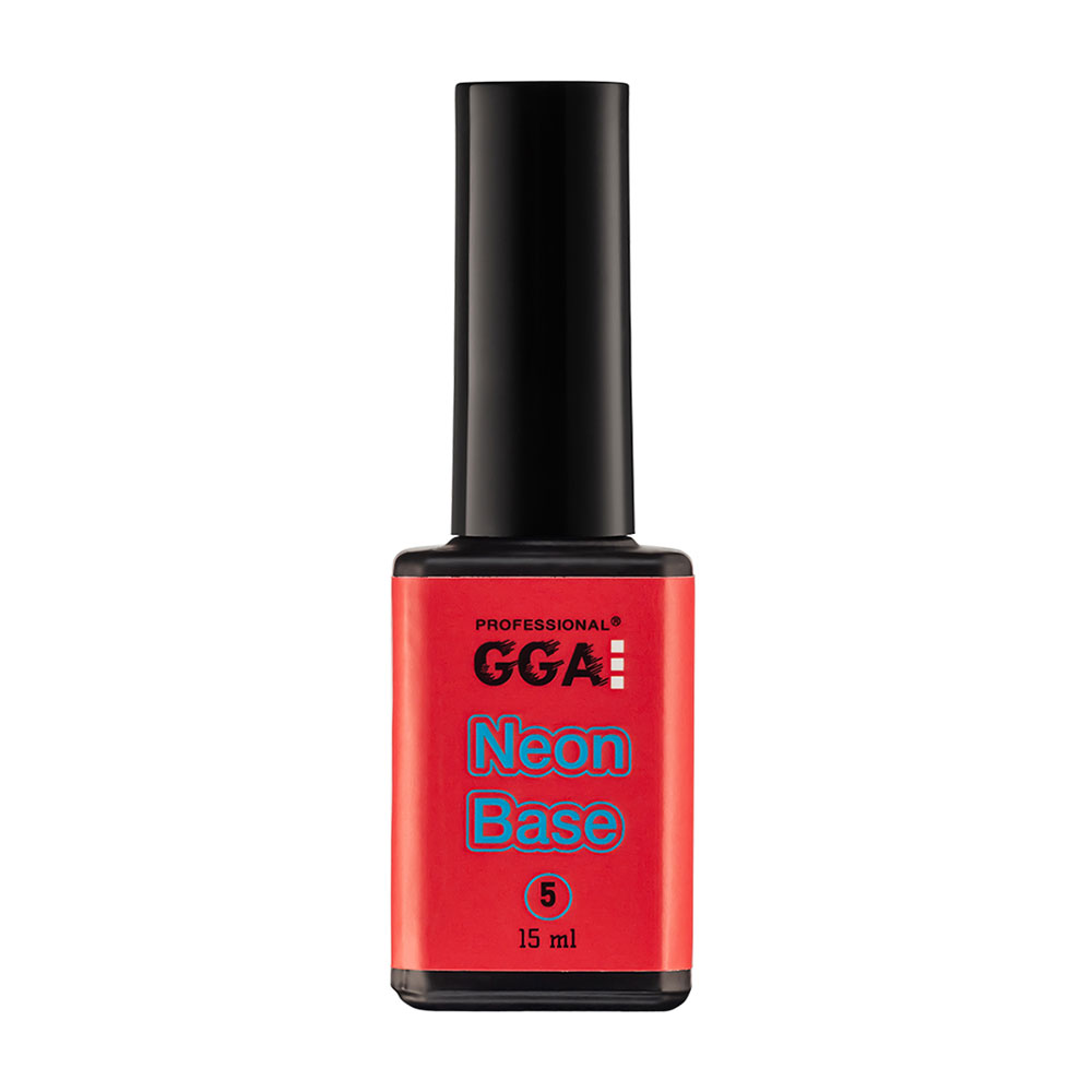 Уцінка! Неонова база для гель-лаку GGA Professional Neon Base 5, 15 мл