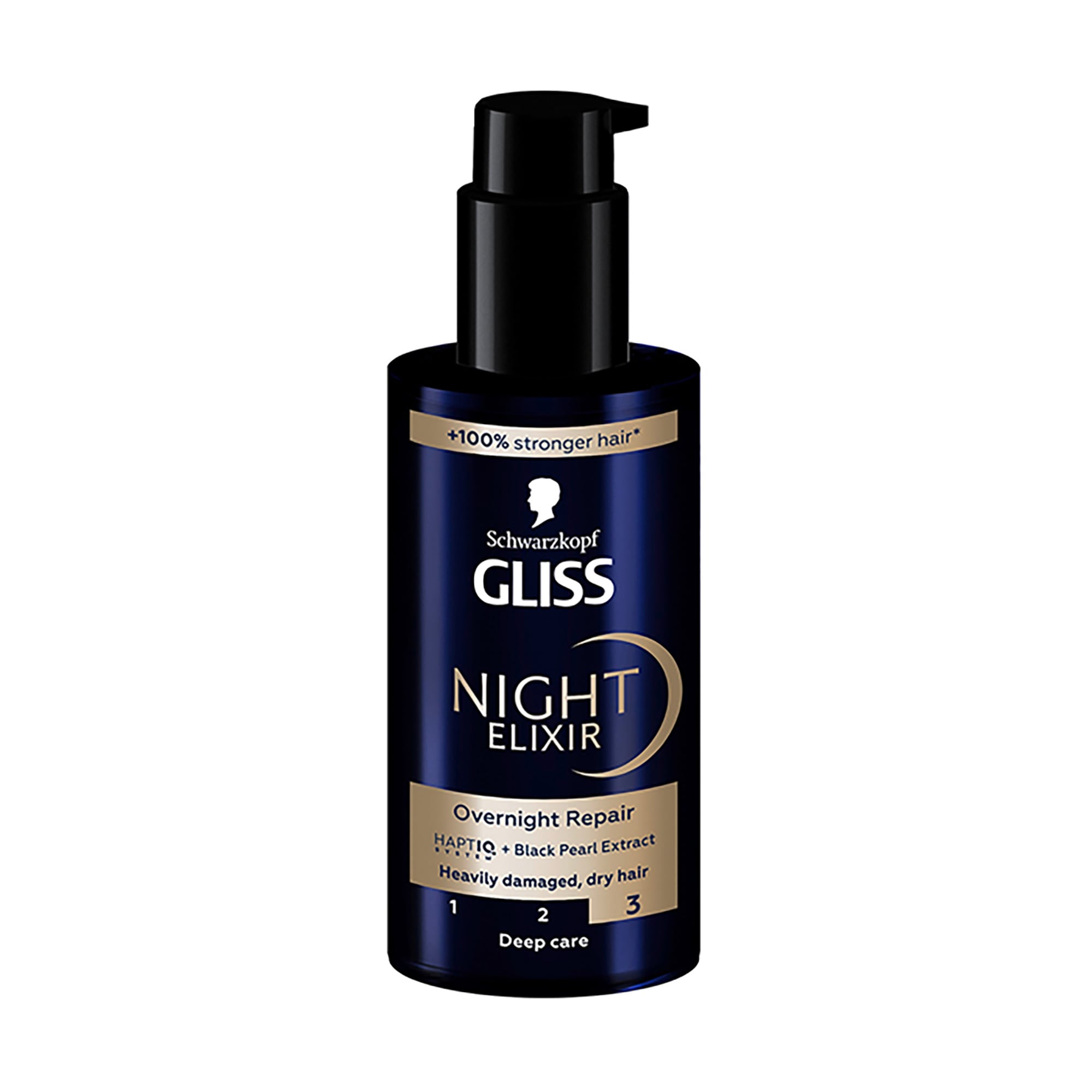Уцінка! Незмивний відновлювальний еліксир Gliss Night Elixir Overnight Repair для дуже пошкодженого волосся,100 мл