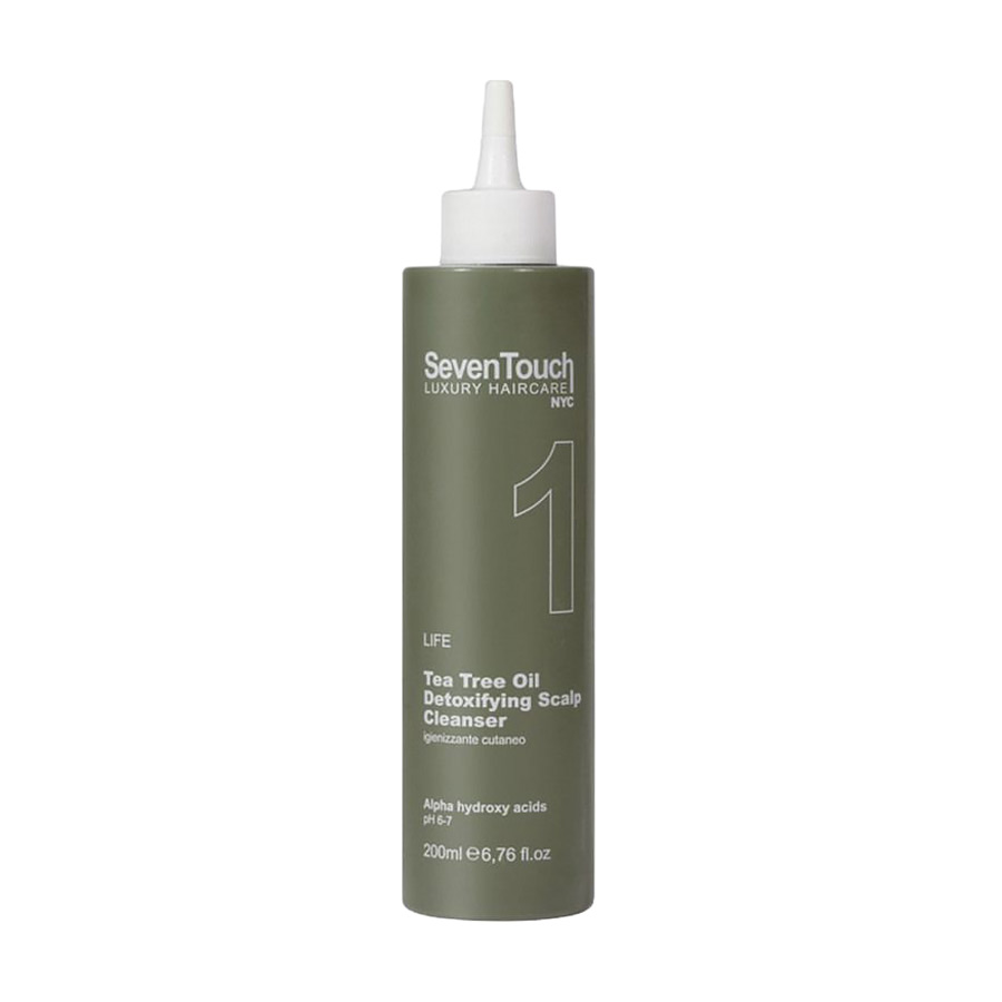Уцінка! Очищувальний детокс-засіб для шкіри голови Punti Di Vista Seven Touch Tea Tree Oil Detoxifying Scalp Cleanser з олією чайного дерева, 200 мл
