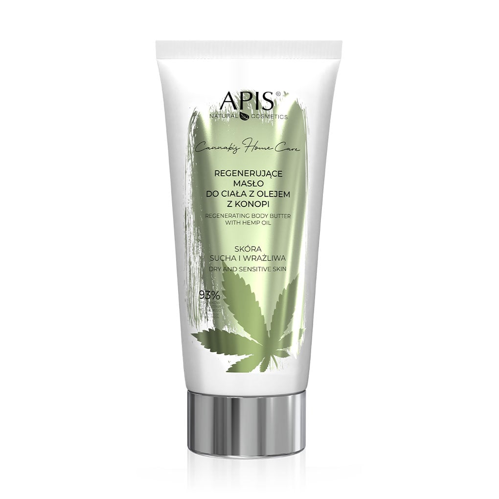 Уцінка! Олія для тіла Apis Natural Cosmetics Cannabis Home Care Body Butter, 200 мл