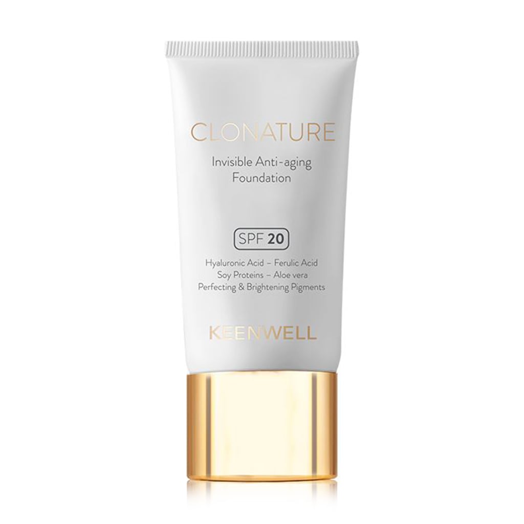 Уцінка! Омолоджувальний тональний флюїд для обличчя Keenwell Clonature Invisible Anti-Aging Foundation тон 3, 30 мл