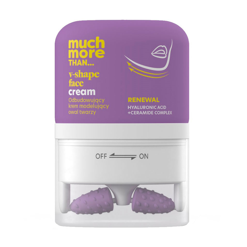 Уцінка! Оновлювальний крем для обличчя HiSkin Much More Than V-Shape Face Cream з масажером, 50 мл