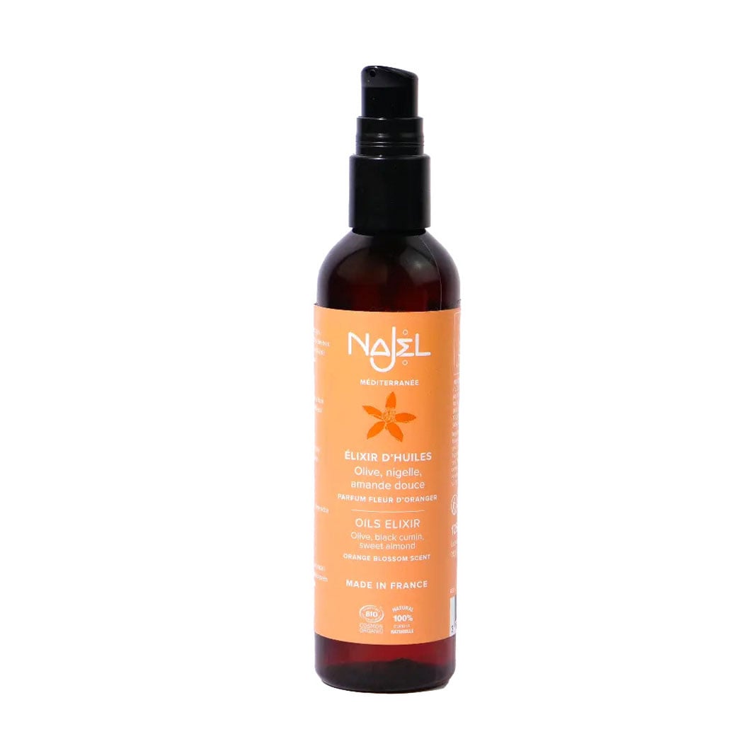 Уцінка! Органічний еліксир-спрей для обличчя, тіла та волосся Najel Three Oils Elixir Три олії, 125 мл