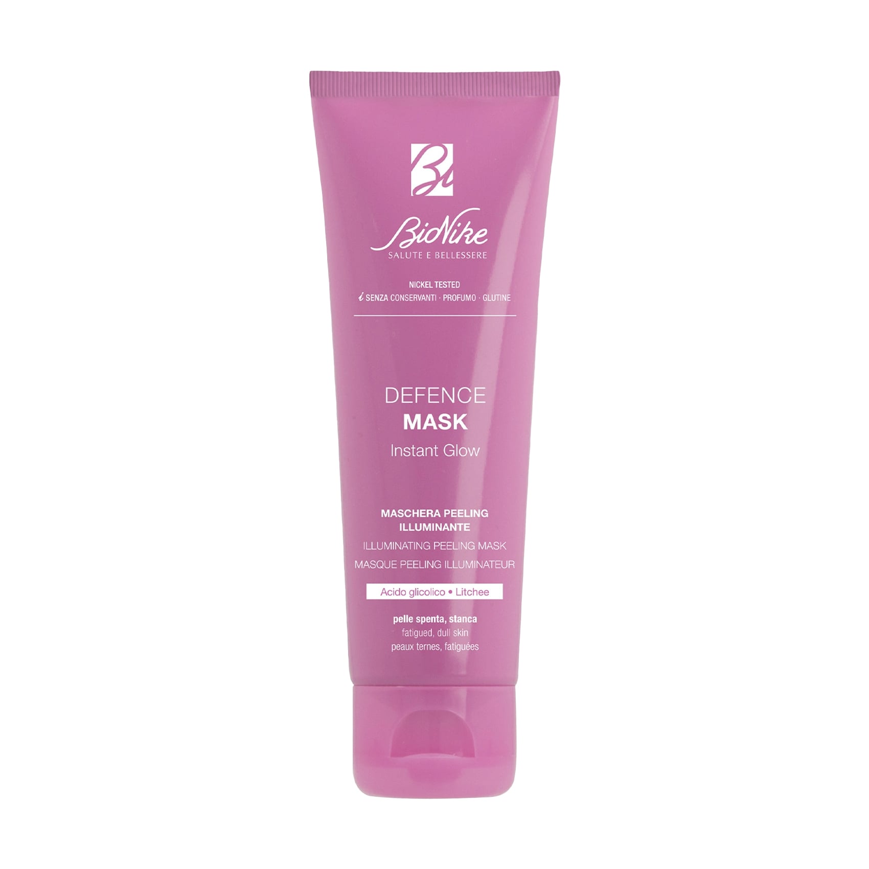 Уцінка! Освітлювальна маска для обличчя BioNike Defence Mask Instant Glow Illuminating Peeling Mask, 75 мл