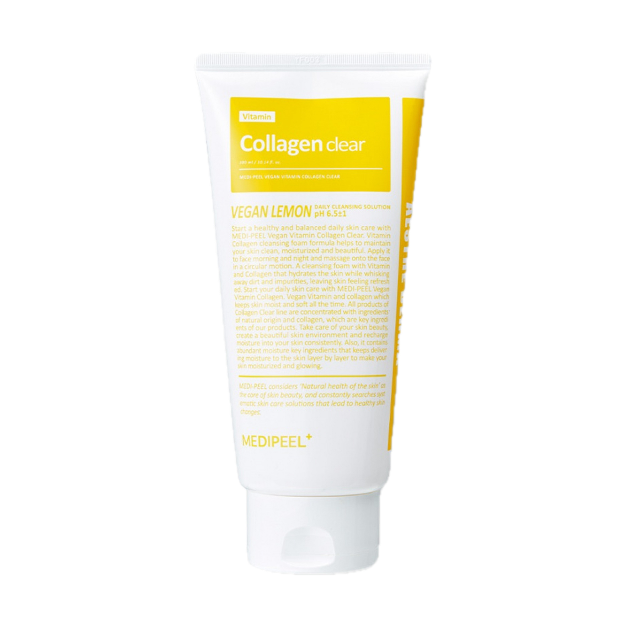 Уцінка! Освітлювальний гель-пінка для обличчя Medi-Peel Vegan Vitamin Collagen Clear з колагеном, 300 мл
