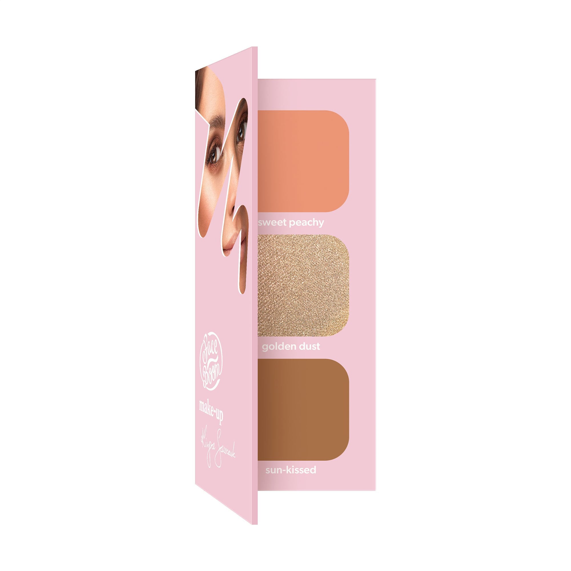 Уцінка! Палетка для контурування обличчя Face Boom Make-Up, Brunette, 21 г