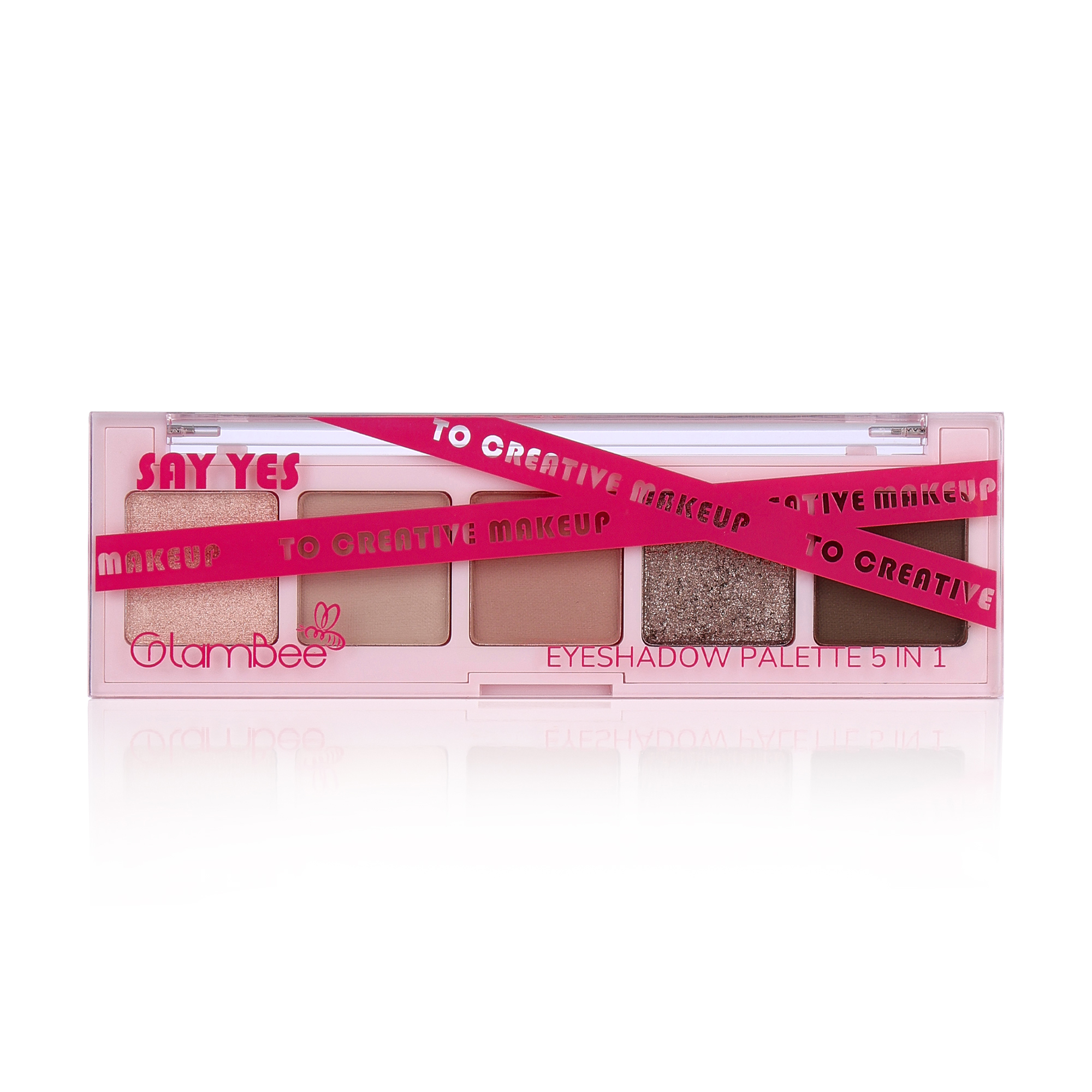 Уцінка! Палетка тіней для повік 5 в 1 GlamBee Say Yes to Creative Make Up тон 02, 3 г