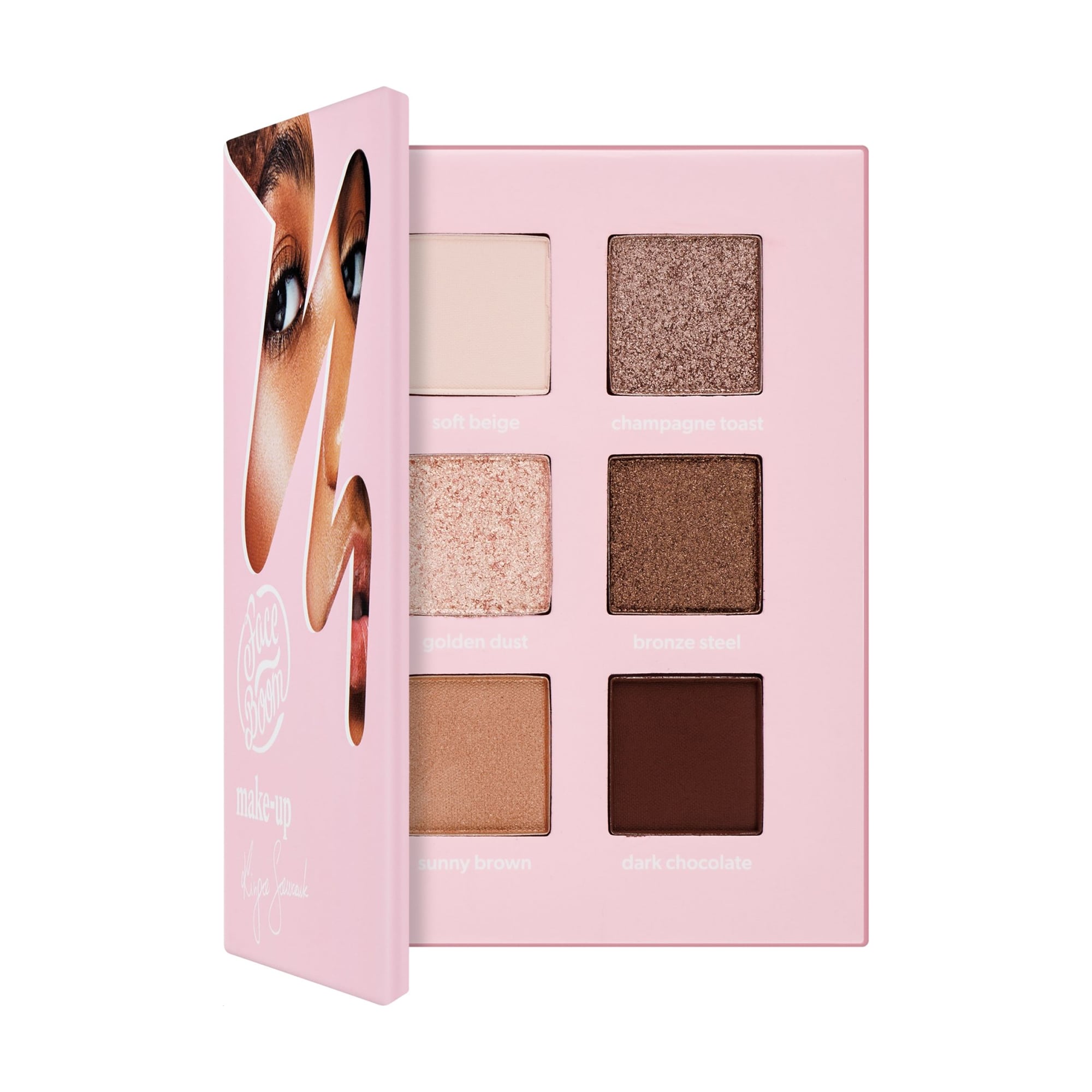 Уцінка! Палетка тіней для повік Face Boom Make-Up, Nude Mood, 9 г