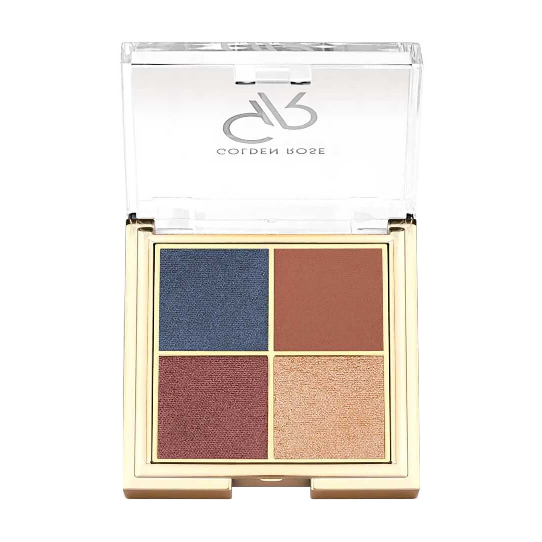 Уцінка! Палетка тіней для повік Golden Rose Quattro Eyeshadow Palette, 03 Blue Charm, 4.4 г