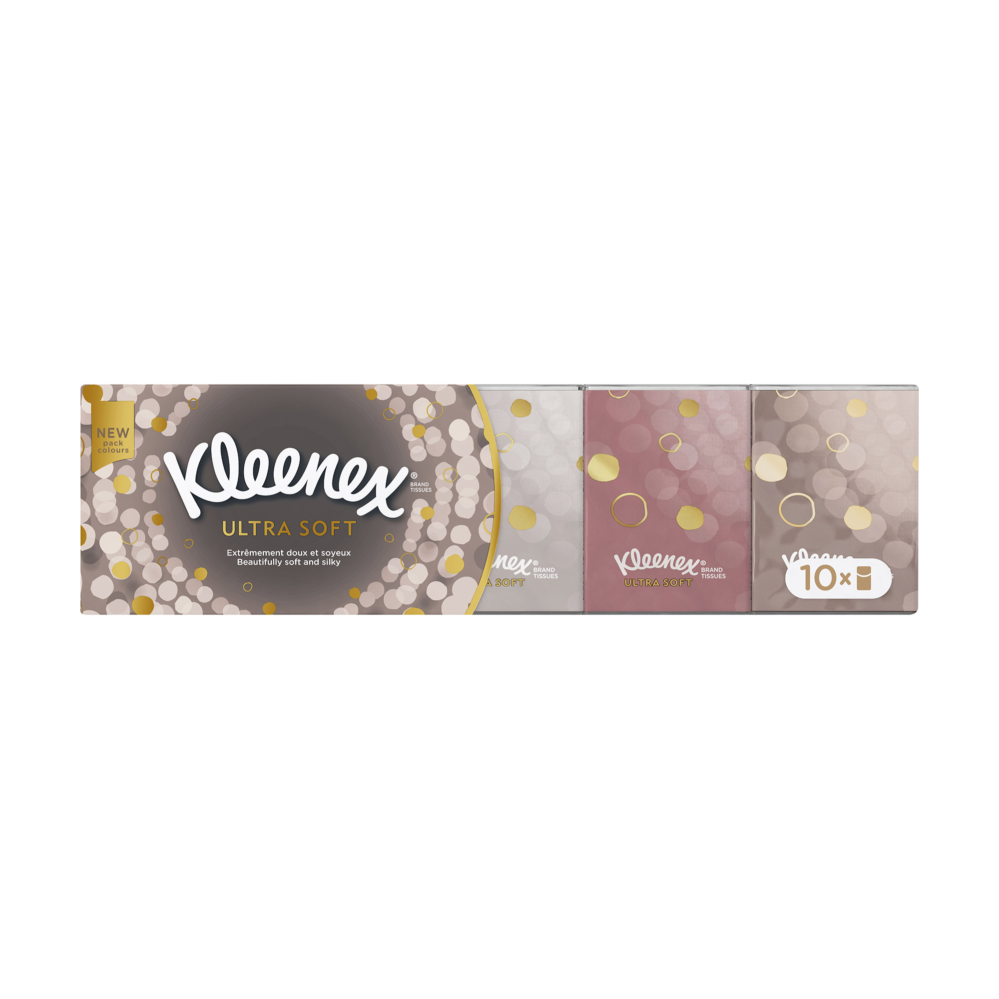 Уцінка! Паперові носові хустинки Kleenex Ultra Soft 4-шарові, 10*7 шт