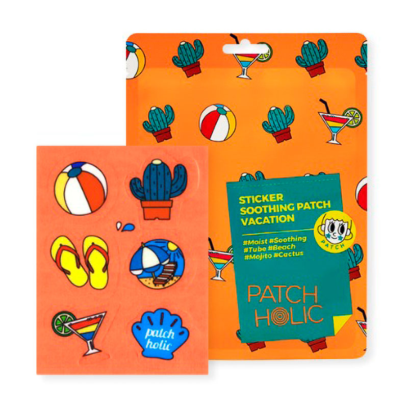 Уцінка! Патчі для обличчя Patch Holic Sticker Soothing Patch Vacation, 12 г, 6 шт