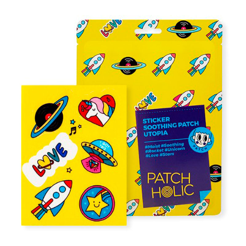Уцінка! Патчі для обличчя Patch Holic Sticker Soothing Patch Utopia, 12 г, 6 шт