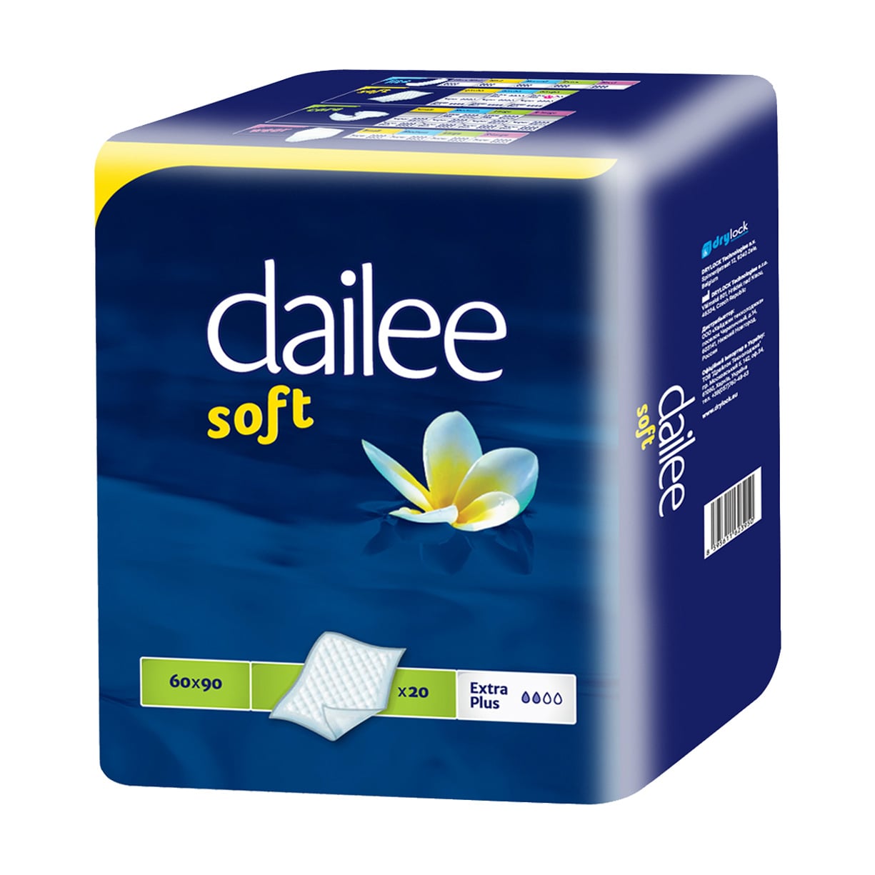Уцінка! Пелюшки одноразові Dailee Soft Extra Plus 60*90 см, 20 шт