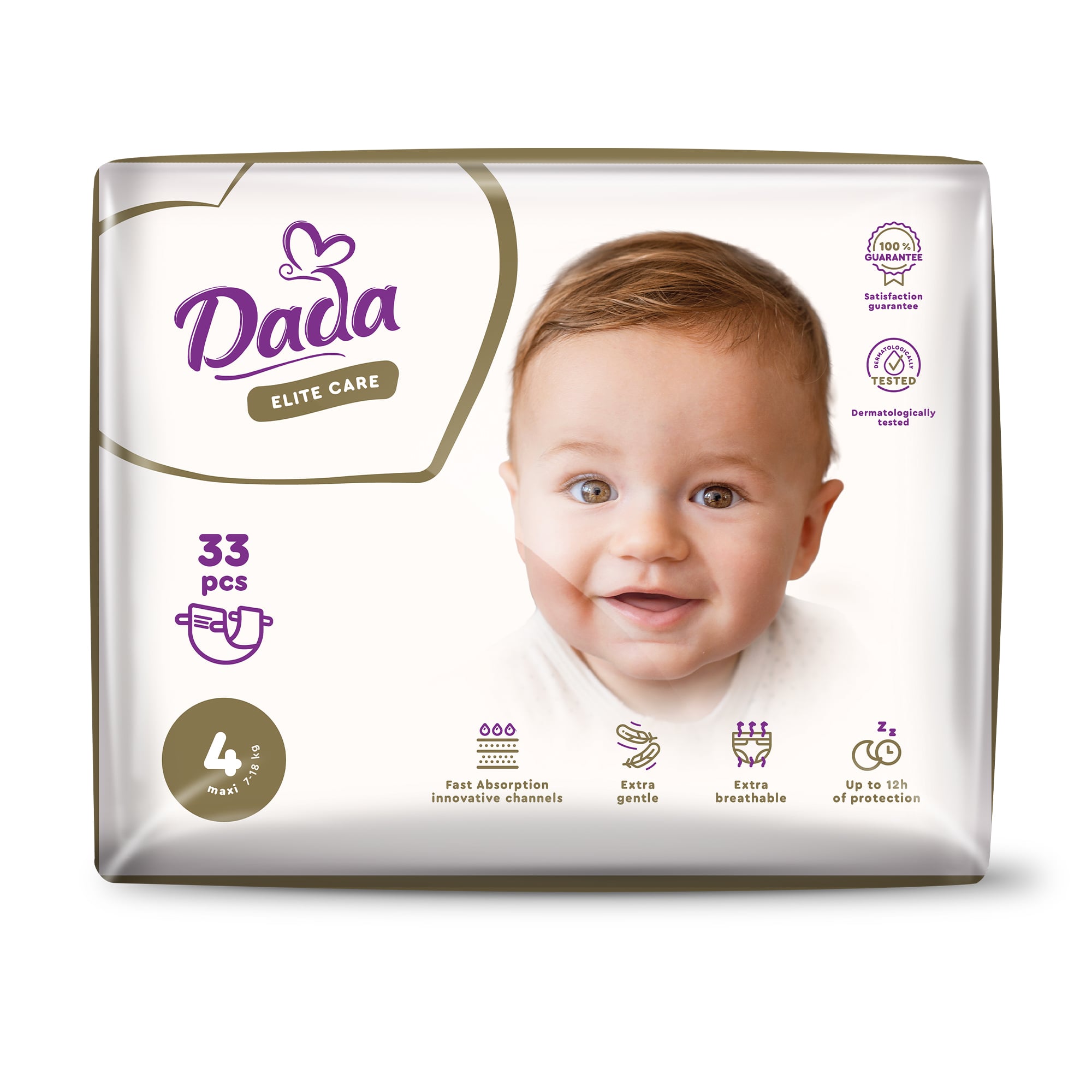 Уцінка! Підгузки Dada Elite Care Maxi розмір 4 (7-18 кг), 33 шт
