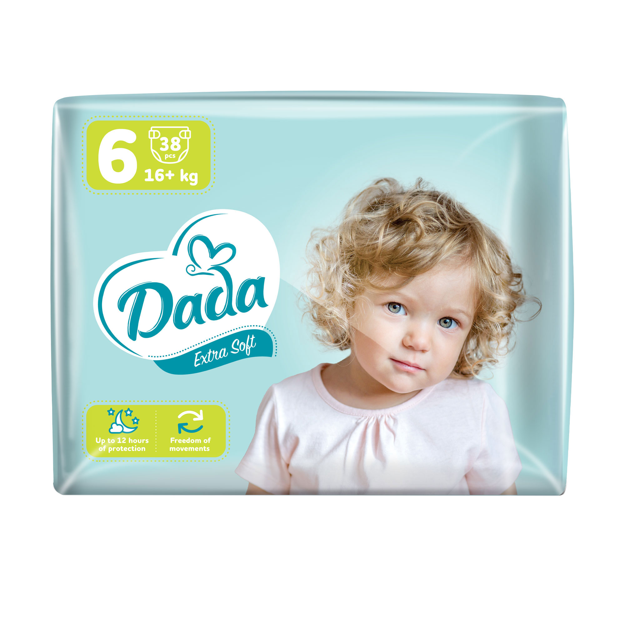 Уцінка! Підгузки Dada Extra Soft розмір 6 Extra Large (16+ кг), 38 шт