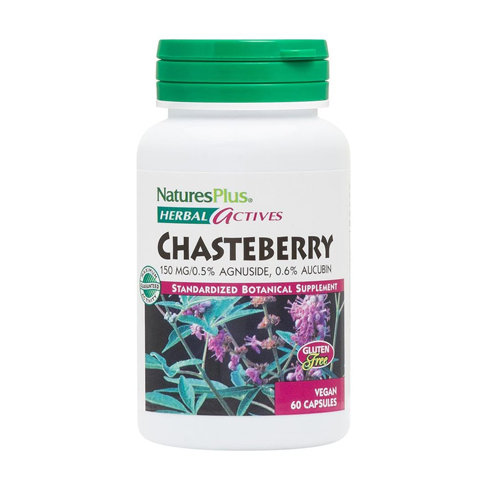 Уцінка! Плоди Авраамового дерева NaturesPlus Herbal Actives Chasteberry 150 мг, 60 капсул