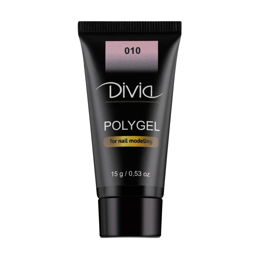 Уцінка! Полігель для нарощування нігтів Divia Polygel 010, 15 г