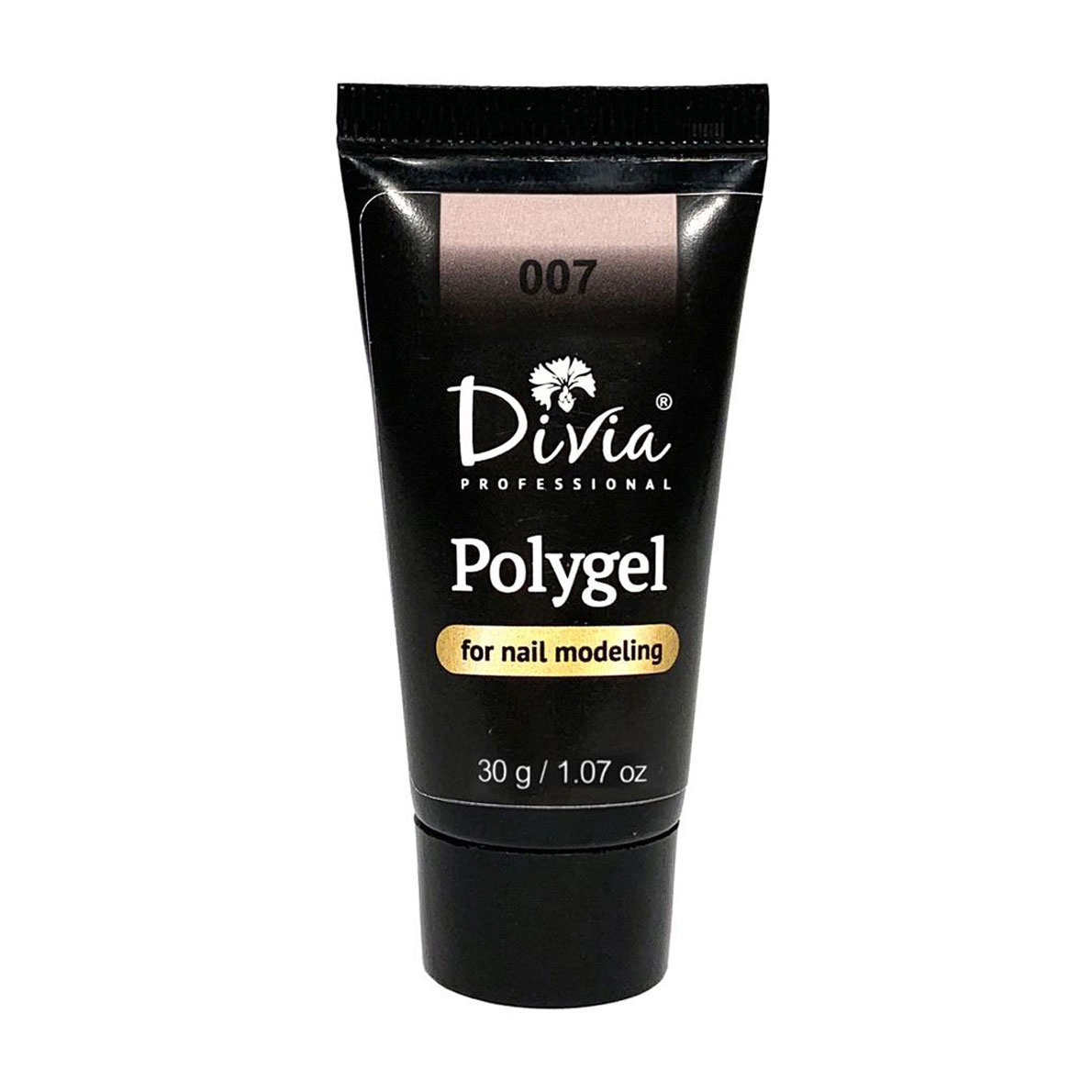 Уцінка! Полігель для нарощування нігтів Divia Polygel 007, 30 г