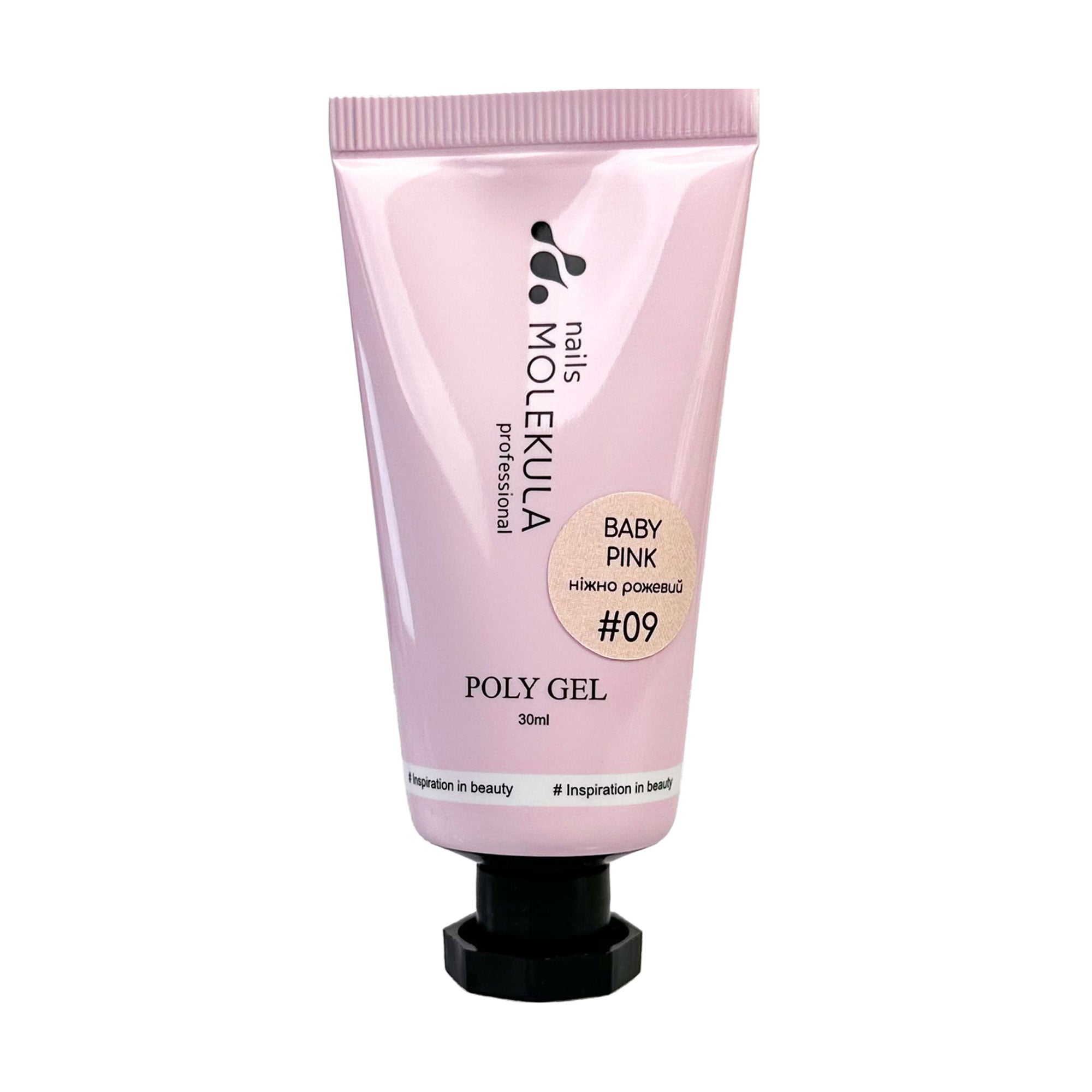 Уцінка! Полігель для нігтів Nails Molekula Professional Poly Gel 09 Baby Pink, 30 мл
