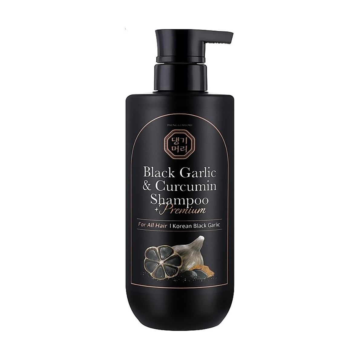 Уцінка! Преміальний відновлювальний шампунь для волосся Daeng Gi Meo Ri Premium Black Garlic &amp; Curcumin Shampoo з чорним часником та куркумою, 500 мл