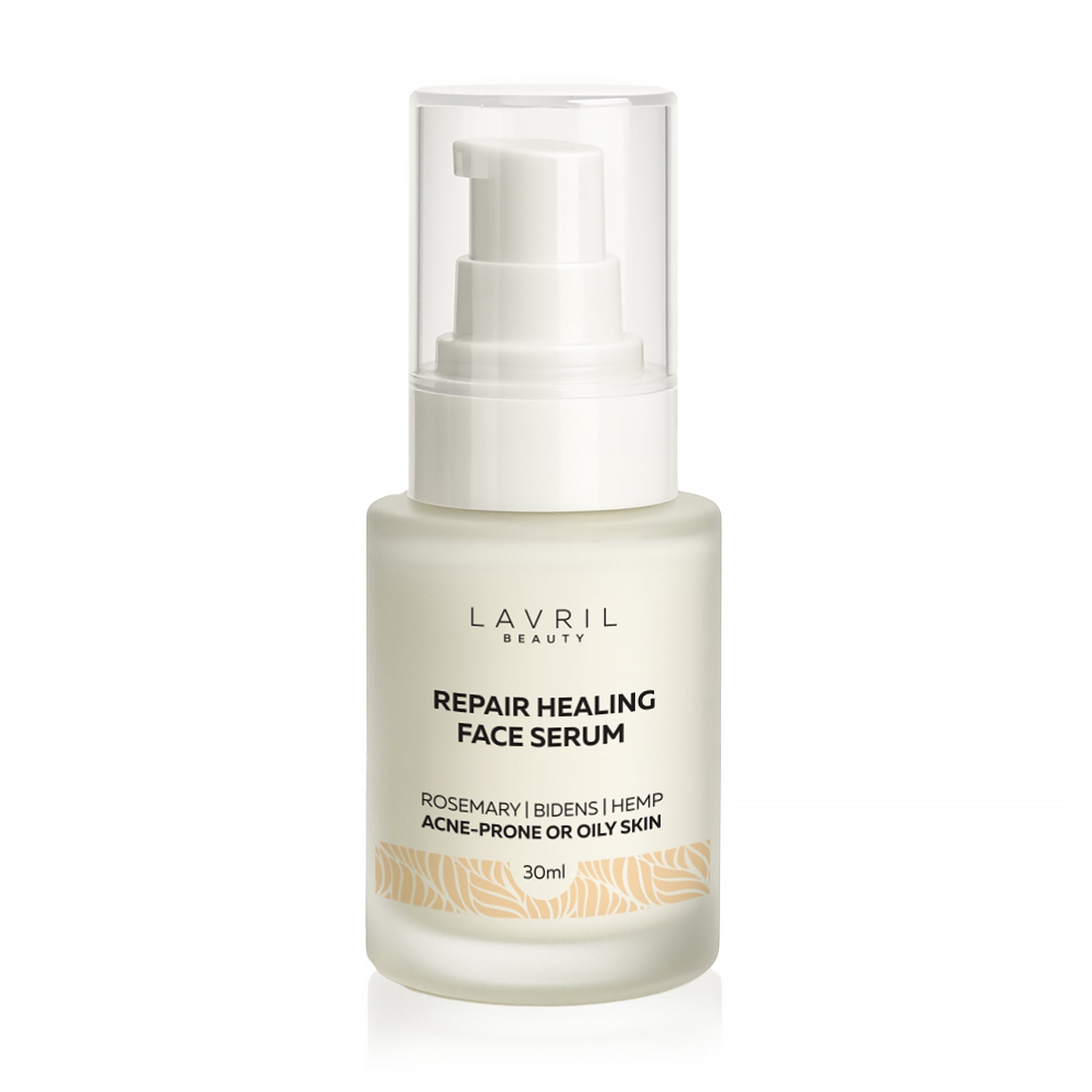 Уцінка! Протизапальна сиворотка для обличчя LAVRIL BEAUTY Repair Healing Face Serum з коноплею, розмарином та причепою, 30 мл