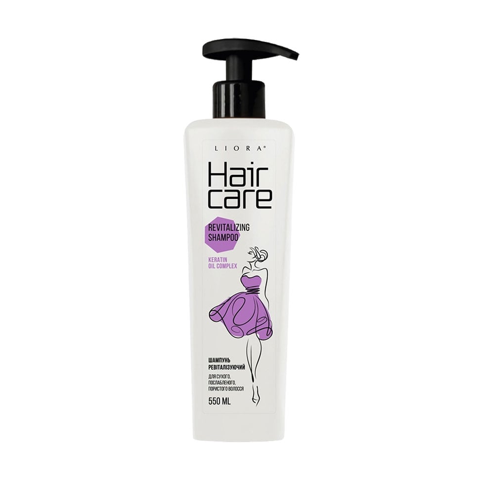 Уцінка! Ревіталізувальний шампунь Liora Hair Care Revitalizing Shampoo для сухого, послабленого, пористого волосся, 550 мл