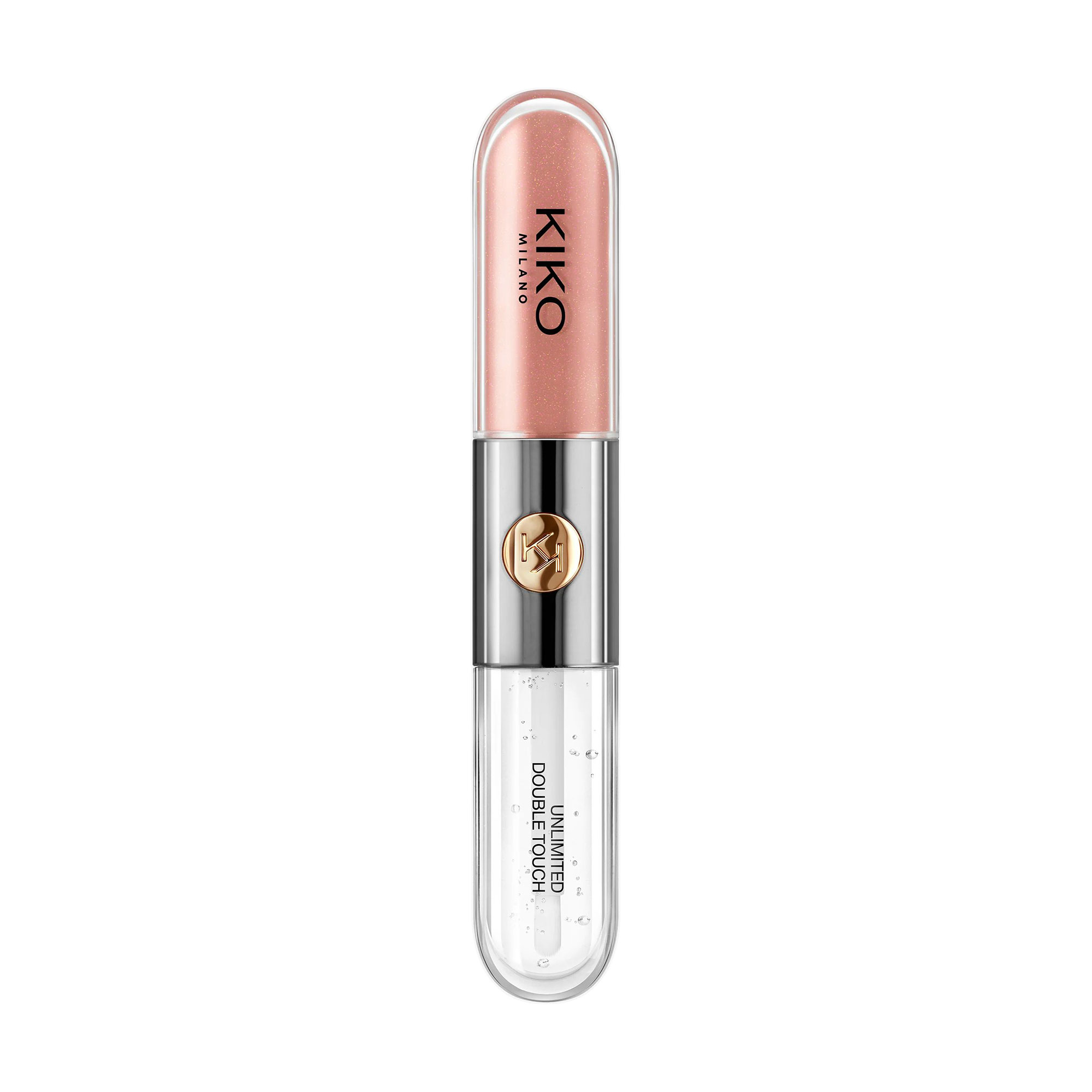 Уцінка! Рідка помада для губ Kiko Milano Unlimited Double Touch 102 Satin Rosy Beige, 6 мл
