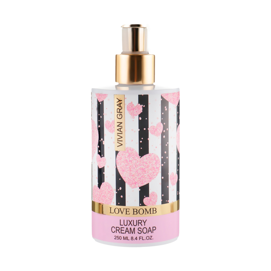 Уцінка! Рідке крем-мило для рук Vivian Gray Love Bomb Luxury Cream Soap, 250 мл